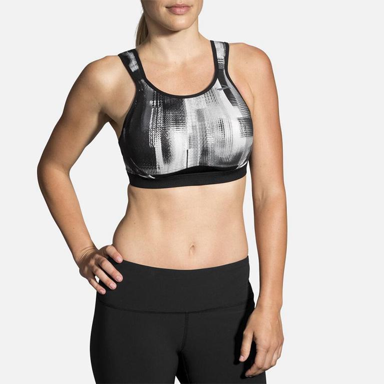 Brooks Maia Sports - Womens Running Bra - Grey (21798VSML)